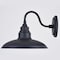 Vaxcel Tucson 1 Light Integrated LED Black and White Farmhouse Outdoor Wall Lantern Metal Shade T0680 - alternate 9